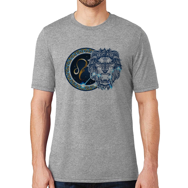 Camiseta Signo Leão Astrologia - Cinza