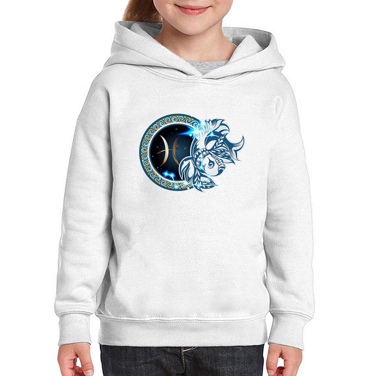 Moletom Infantil Signo Peixes Astrologia