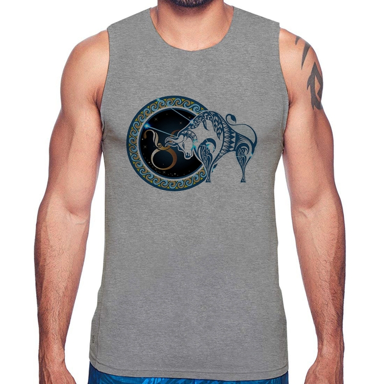Regata Signo Touro Astrologia - Cinza