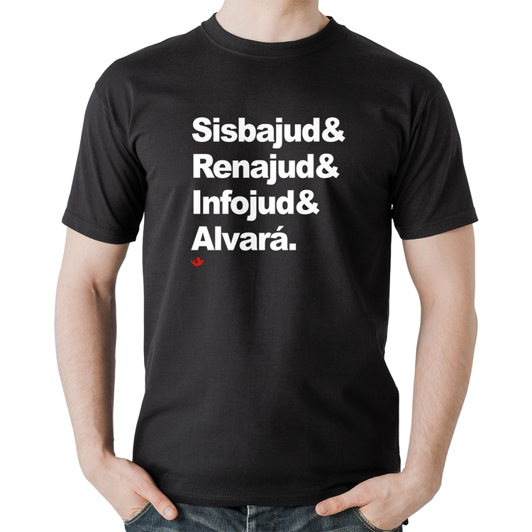 Camiseta Algodão Sisbajud & Renajud & Infojud & Alvará