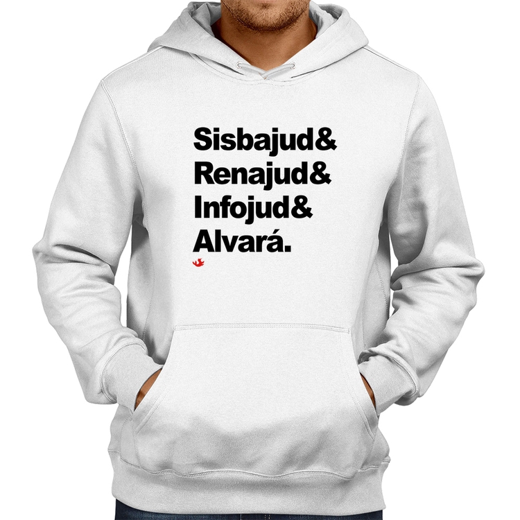Moletom Sisbajud & Renajud & Infojud & Alvará - Branco