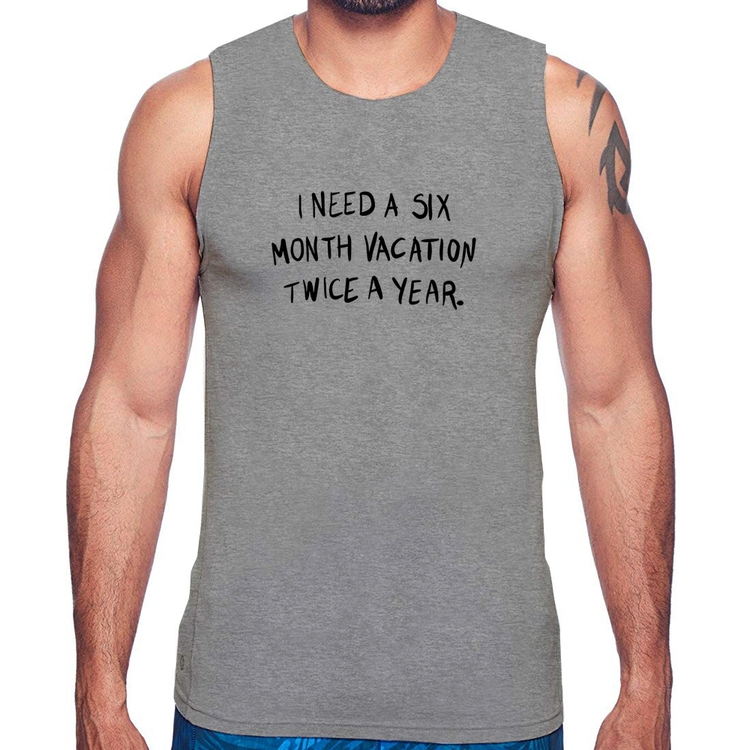 Regata Six month vacation twice a year - Cinza