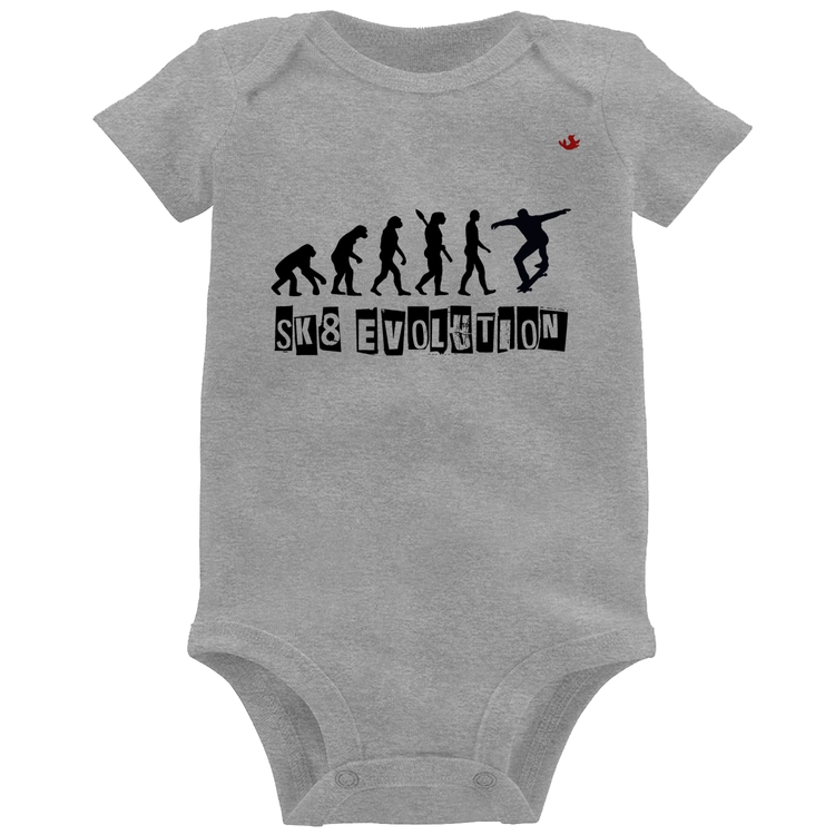 Body Bebê SK8 Evolution Boy - Cinza