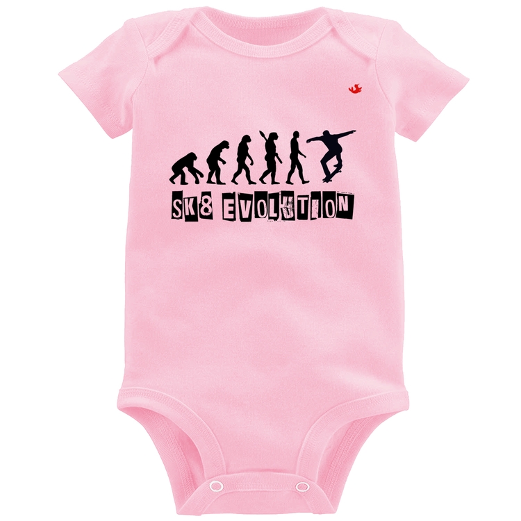 Body Bebê SK8 Evolution Boy - Rosa Bebê