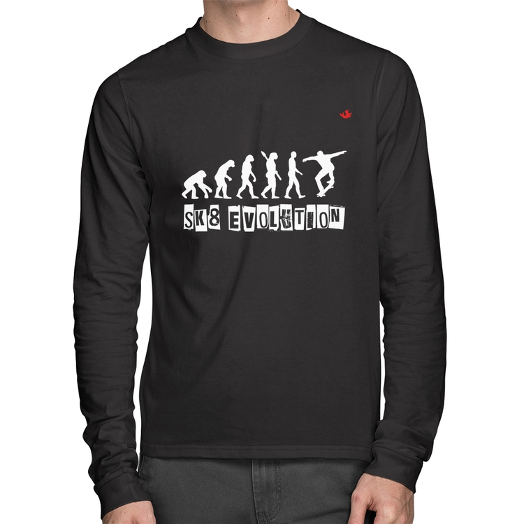 Camiseta Algodão SK8 Evolution Boy Manga Longa