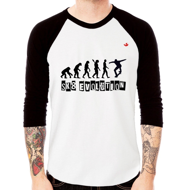 Camiseta Raglan SK8 Evolution Boy Manga 3/4