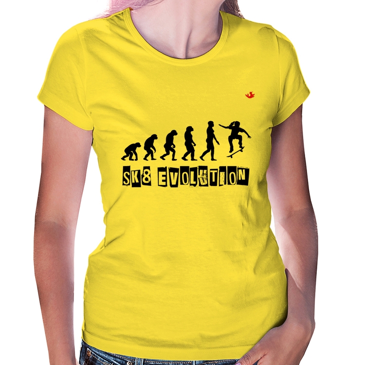 Baby Look SK8 Evolution Girl - Amarela