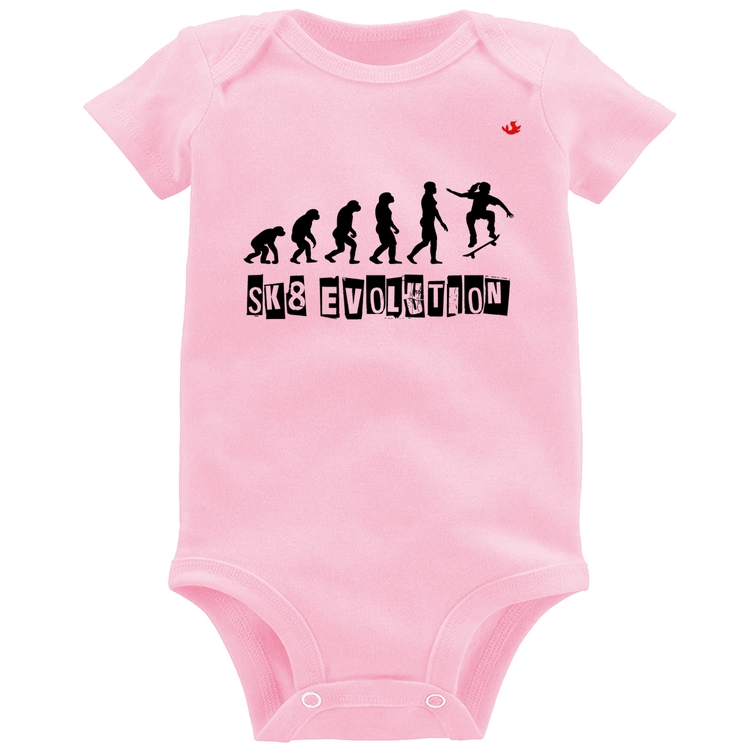Body Bebê SK8 Evolution Girl - Rosa Bebê