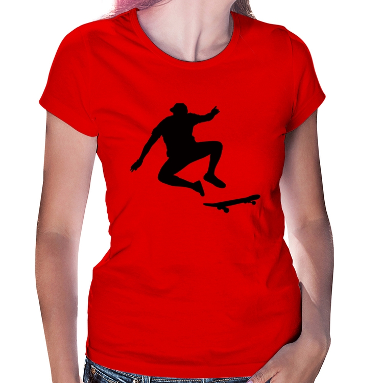 Baby Look Skatista Manobra - Vermelha