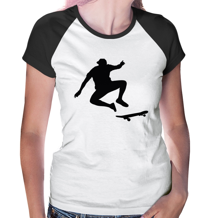 Baby Look Raglan Skatista Manobra