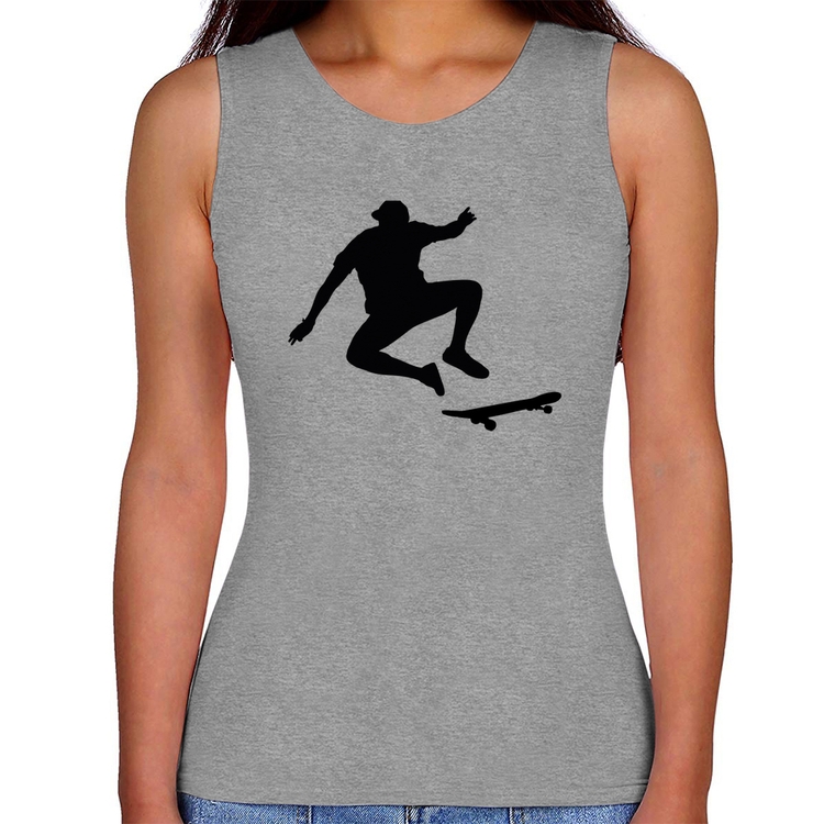 Regata Feminina Skatista Manobra - Cinza