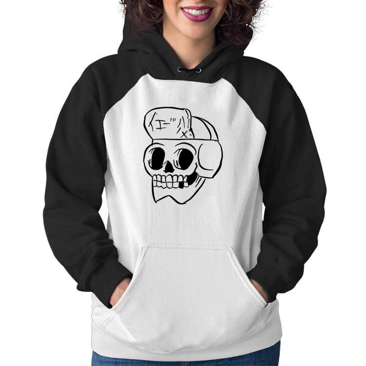 Moletom Feminino Skull Skeleton