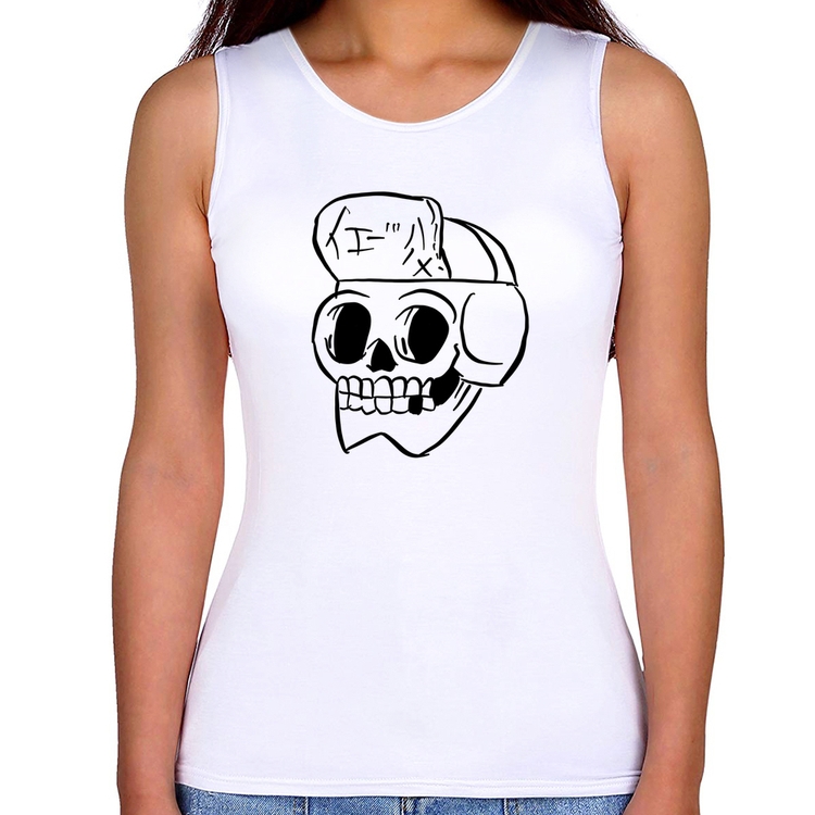 Regata Feminina Skull Skeleton