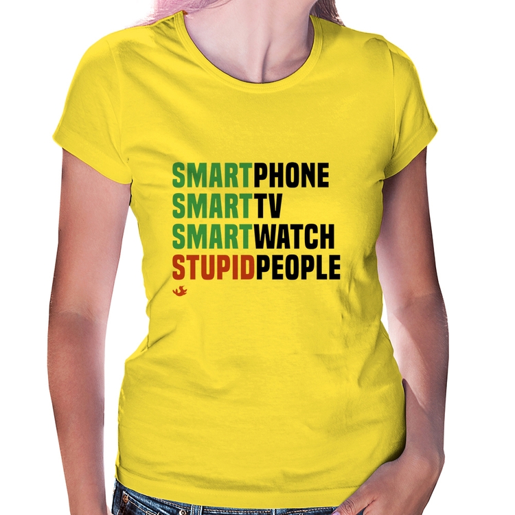 Baby Look Smart Things, Stupid People - Amarela