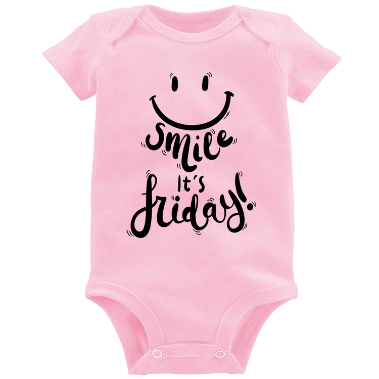 Body Bebê Smile, It's Friday! - Rosa Bebê