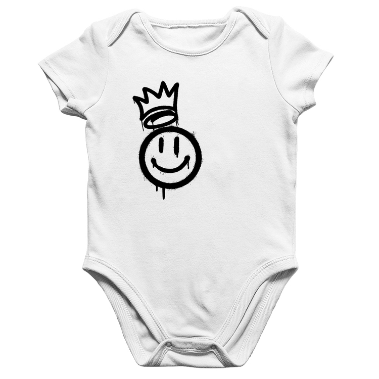 Body Bebê Algodão Smile Kingdom - Branco