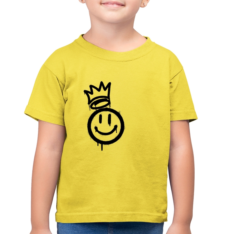 Camiseta Algodão Infantil Smile Kingdom - Amarelo Canário