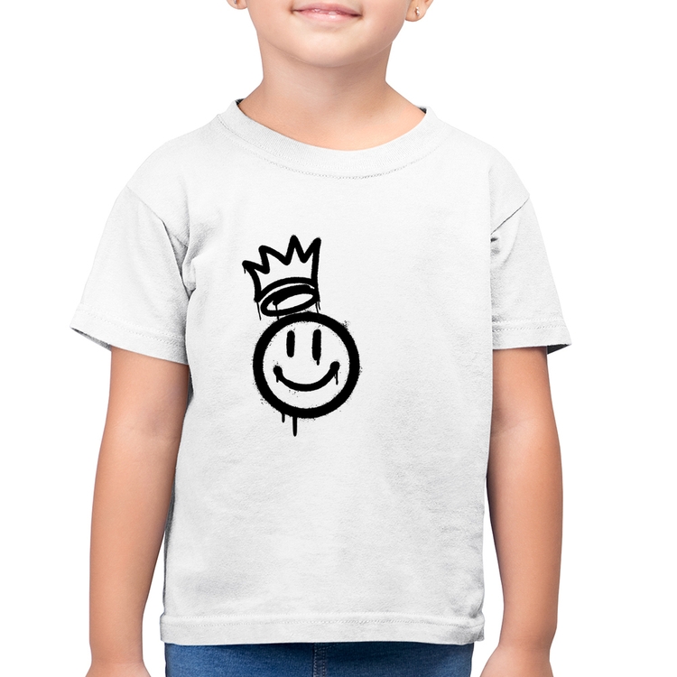Camiseta Algodão Infantil Smile Kingdom - Branca