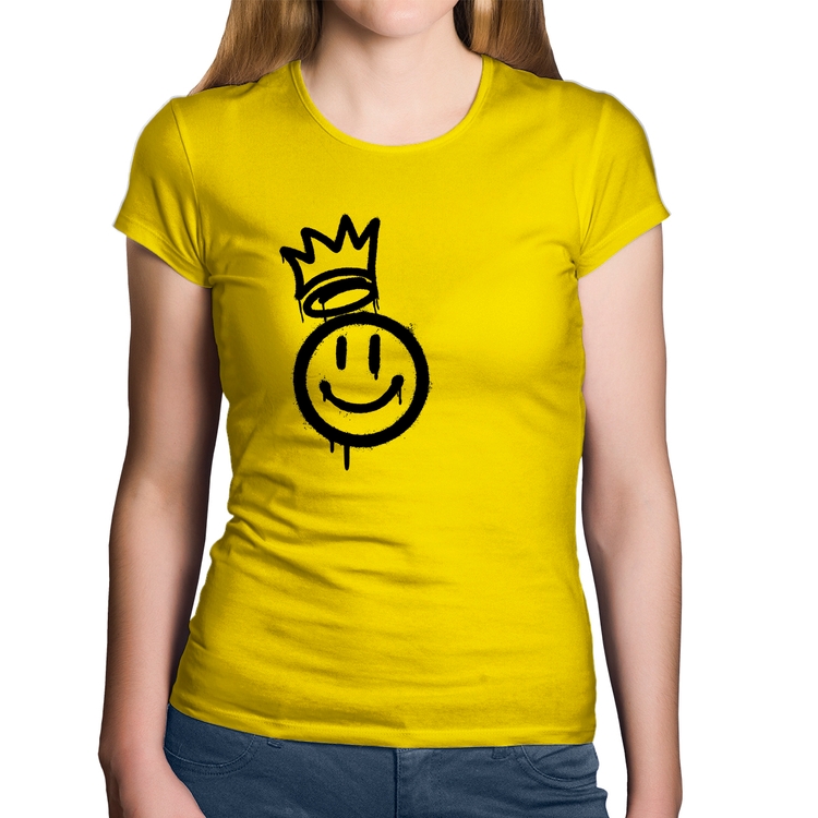 Baby Look Algodão Smile Kingdom - Amarela