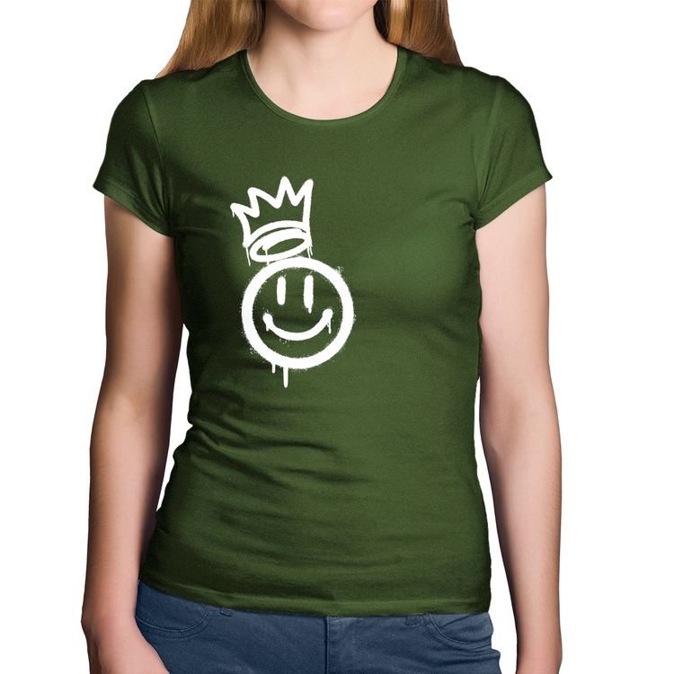 Baby Look Algodão Smile Kingdom - Musgo