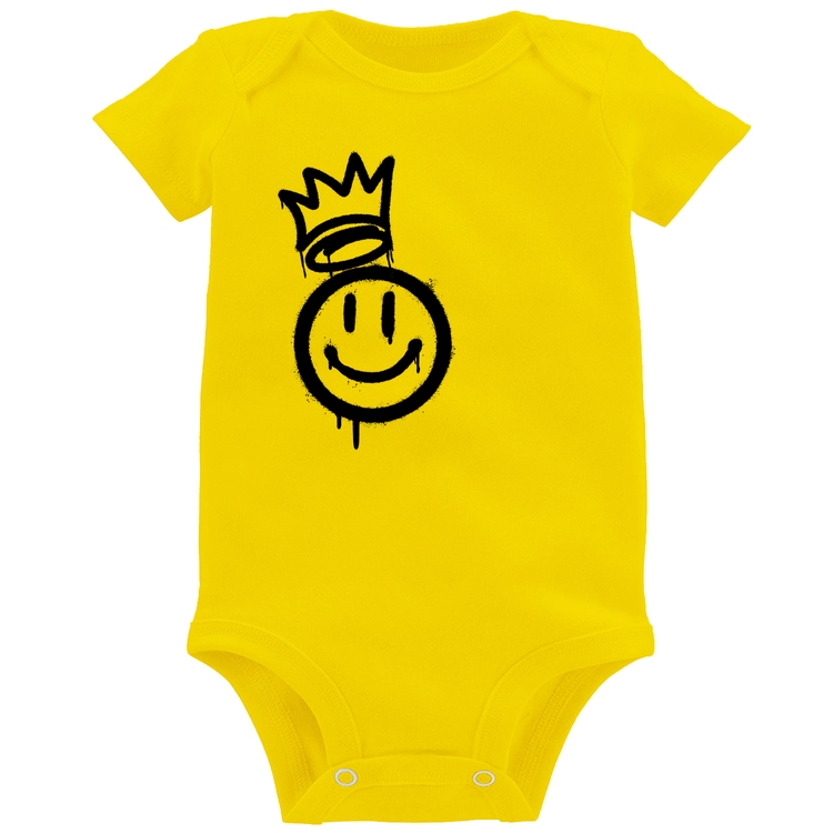 Body Bebê Smile Kingdom - Amarelo