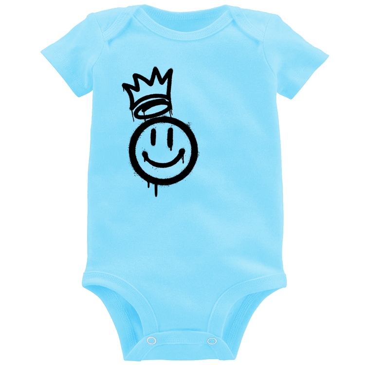 Body Bebê Smile Kingdom - Azul Bebê