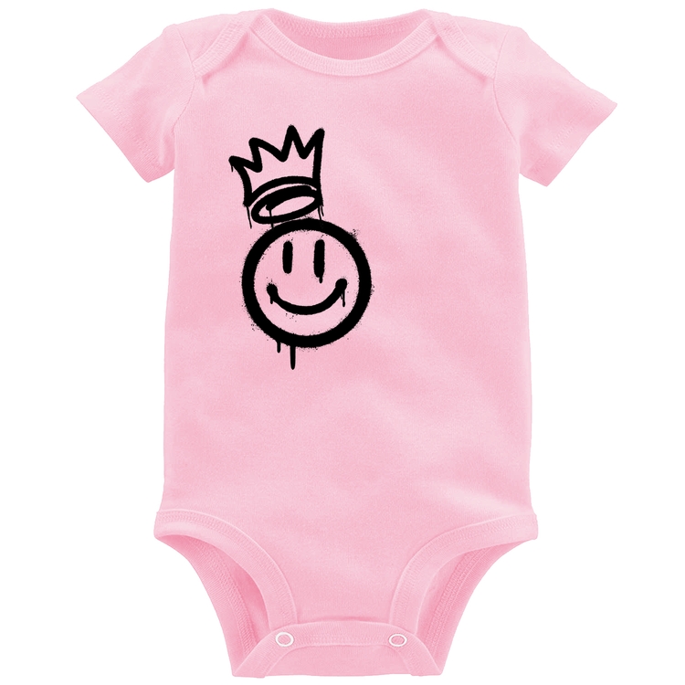 Body Bebê Smile Kingdom - Rosa Bebê