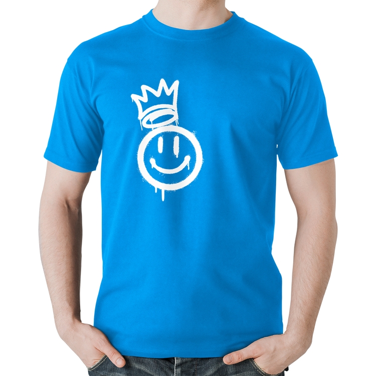 Camiseta Algodão Smile Kingdom - Azul