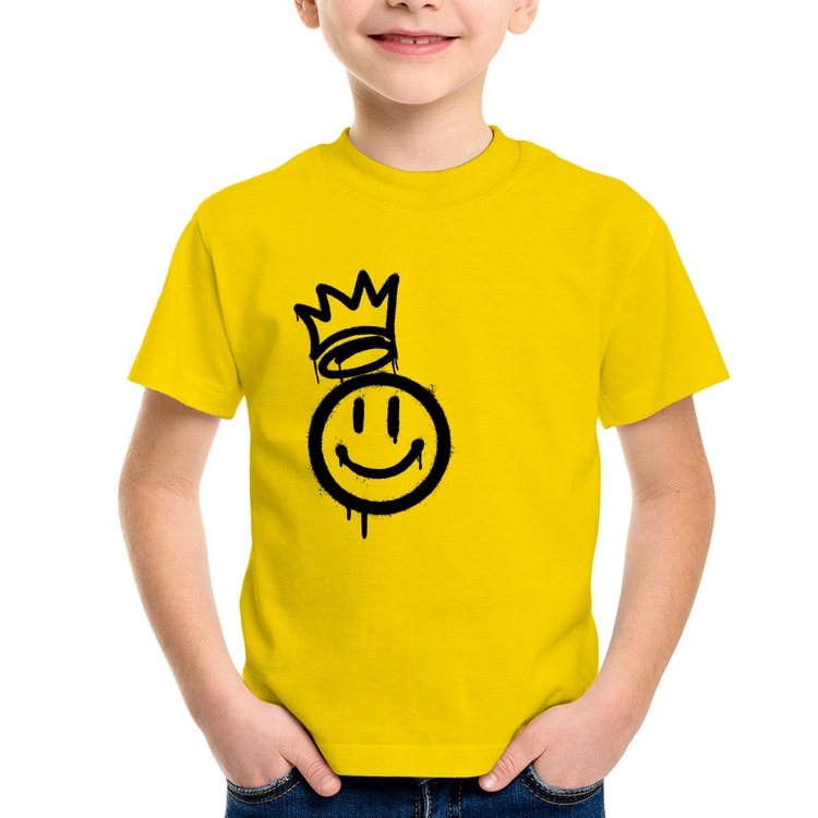 Camiseta Infantil Smile Kingdom - Amarela