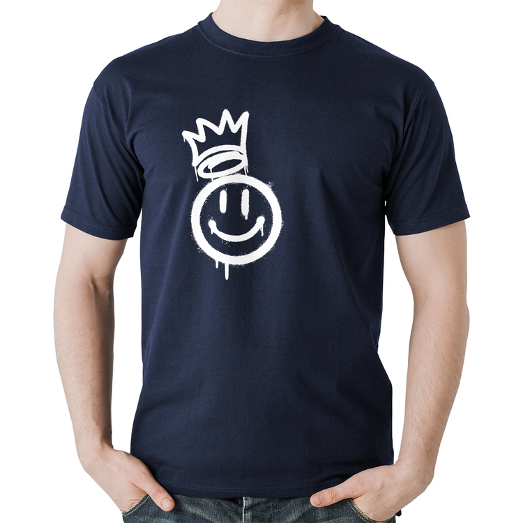 Camiseta Algodão Smile Kingdom - Marinho