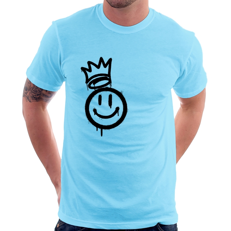Camiseta Smile Kingdom - Azul Bebê