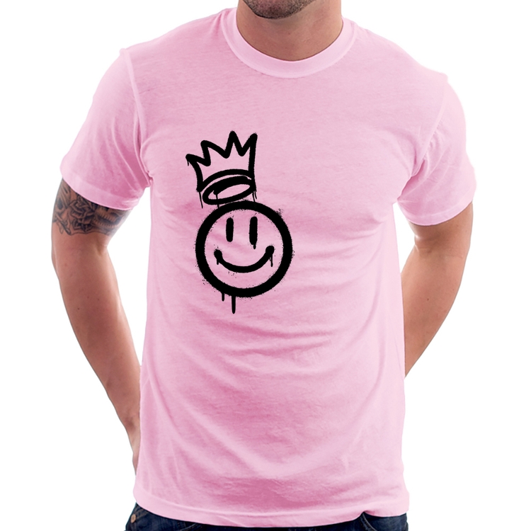 Camiseta Smile Kingdom - Rosa Bebê