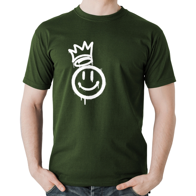 Camiseta Algodão Smile Kingdom - Musgo