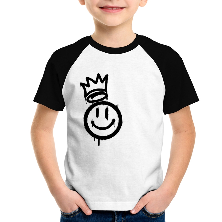 Camiseta Raglan Infantil Smile Kingdom