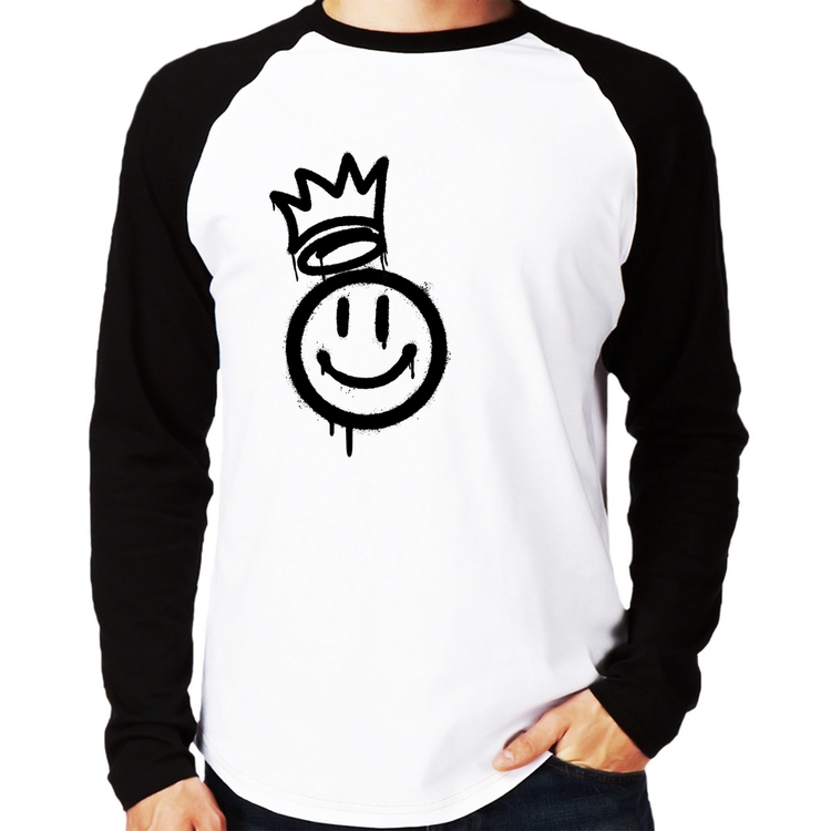 Camiseta Raglan Smile Kingdom Manga Longa