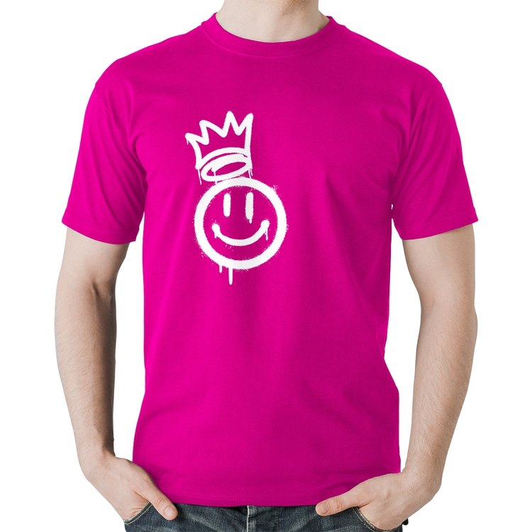 Camiseta Algodão Smile Kingdom - Rosa