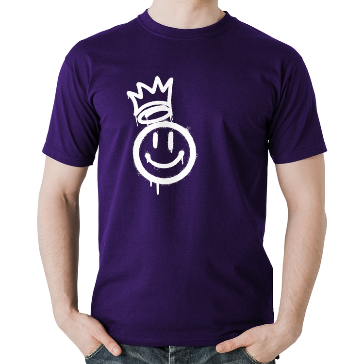 Camiseta Algodão Smile Kingdom - Roxa