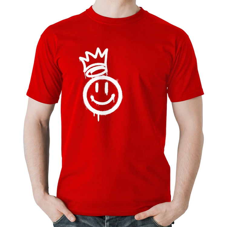 Camiseta Algodão Smile Kingdom - Vermelha