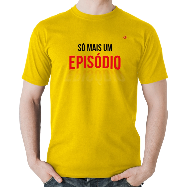 Camiseta Algodão Só mais um episódio - Amarela