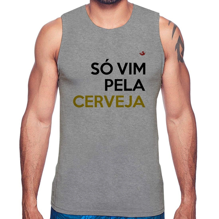Regata Só vim pela cerveja - Cinza
