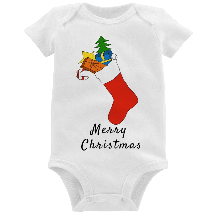 Body Bebê Socket Merry Christmas