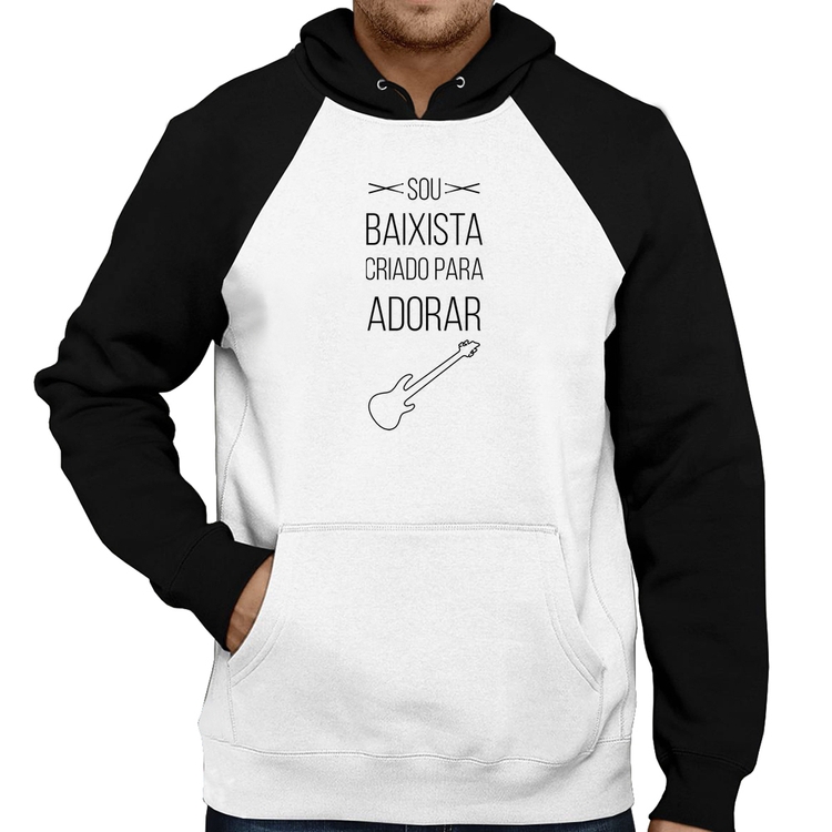 Moletom Sou baixista criado para adorar