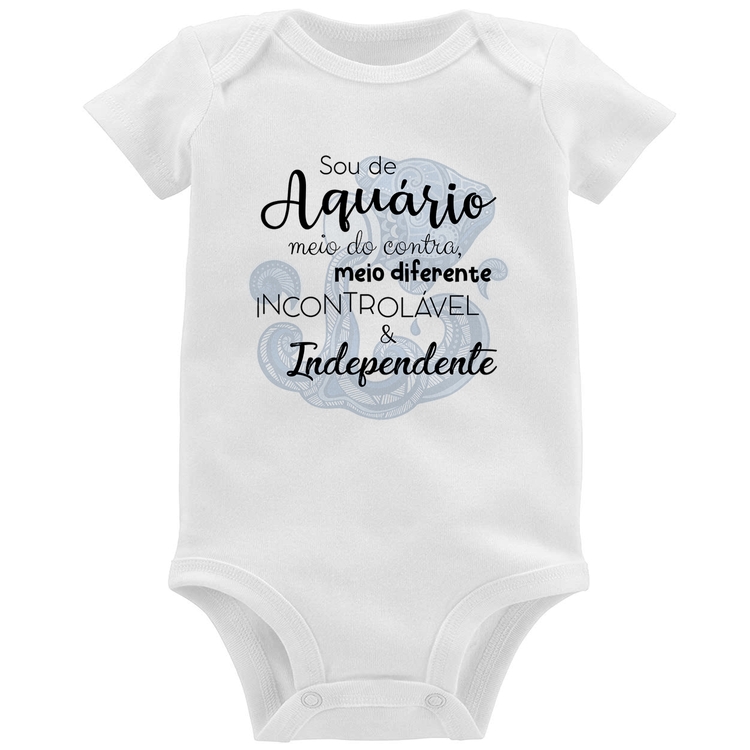 Body Bebê Sou de Aquário