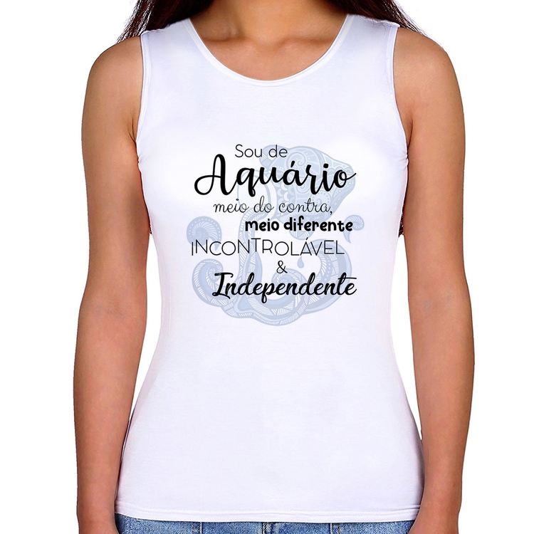 Regata Feminina Sou de Aquário
