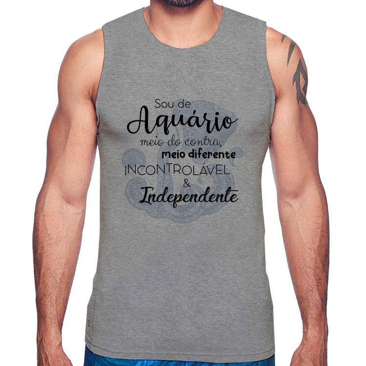 Regata Sou de Aquário - Cinza