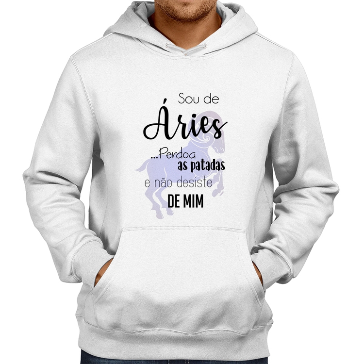 Moletom Sou de Áries - Branco