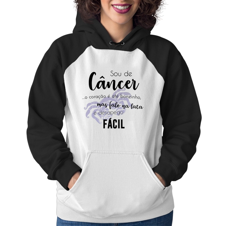 Moletom Feminino Sou de Câncer