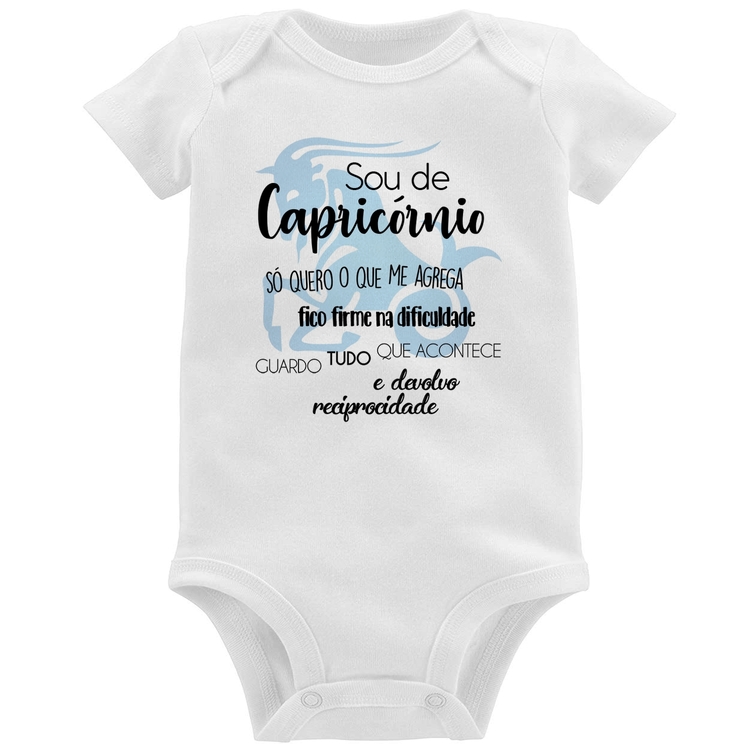 Body Bebê Sou de Capricórnio