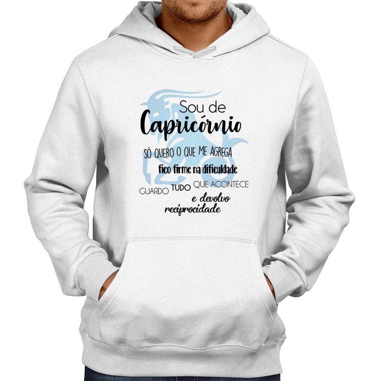 Moletom Sou de Capricórnio - Branco