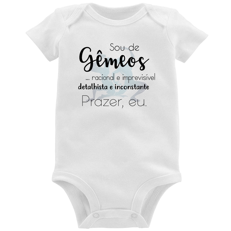 Body Bebê Sou de Gêmeos